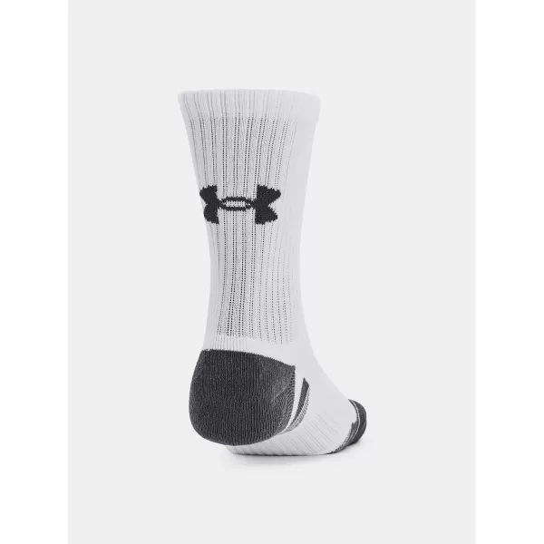  Ponožky UNDER ARMOUR PERFORMANCE COTTON 3P MID 1379530-100 BIELA 
