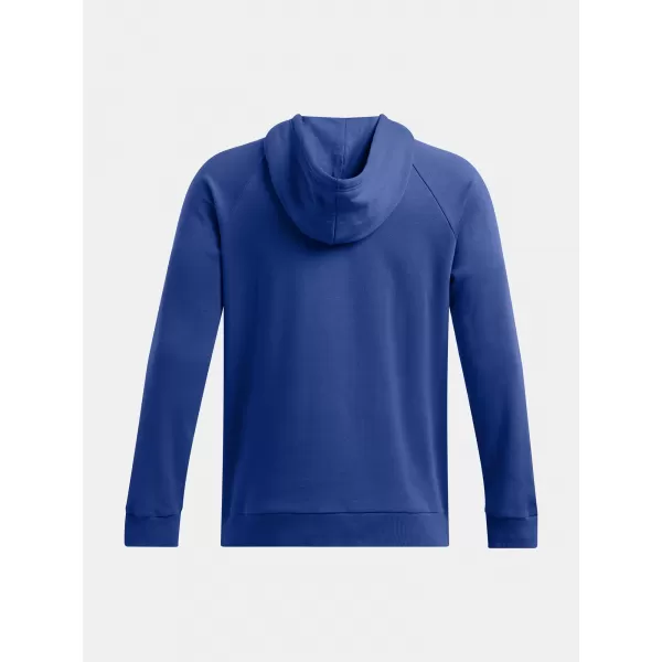  Pánska mikina UNDER ARMOUR RIVAL FLEECE HOODIE 1379757-432 MODRÁ 