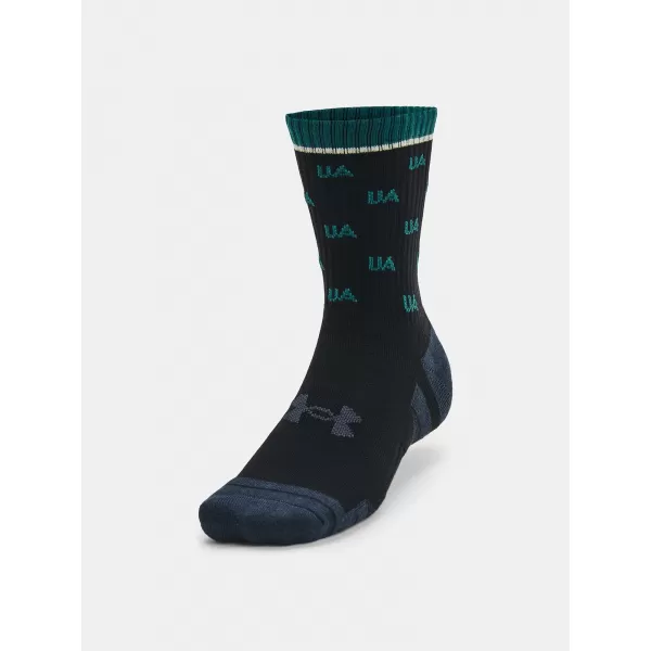  Ponožky UNDER ARMOUR PERF COTTON NOV MID (2 PÁRY) 1379534-002 ČIERNA 
