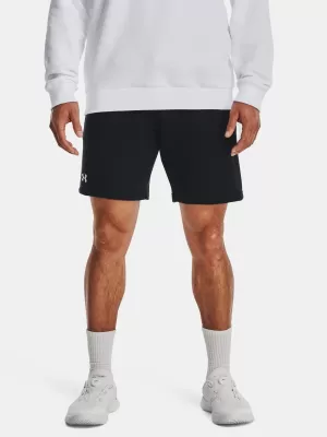 Pánske šortky UNDER ARMOUR RIVAL FLEECE SHORTS 1379779-001 ČIERNA