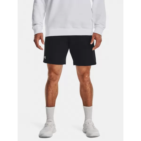 Pánske šortky UNDER ARMOUR RIVAL FLEECE SHORTS 1379779-001 ČIERNA 