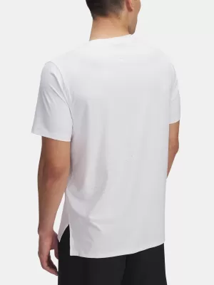 Pánske tričko UNDER ARMOUR LAUNCH ELITE SHORTSLEEVE 1389802-100 BIELA