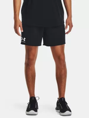 Pánske šortky UNDER ARMOUR RIVAL TERRY 6IN SHORT 1382427-001 ČIERNA