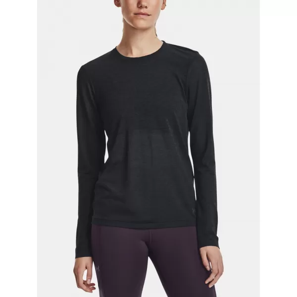  Dámske tričko UNDER ARMOUR SEAMLESS STRIDE LS 1375699-001 ČIERNA 