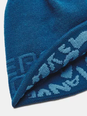 Chlapčenská čiapka UNDER ARMOUR REVERSIBLE HALFTIME BEANIE 1379999-426 MODRÁ