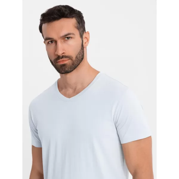  Tričko OMBRE OM-TSBS-0237 SVETLOŠEDÝ 