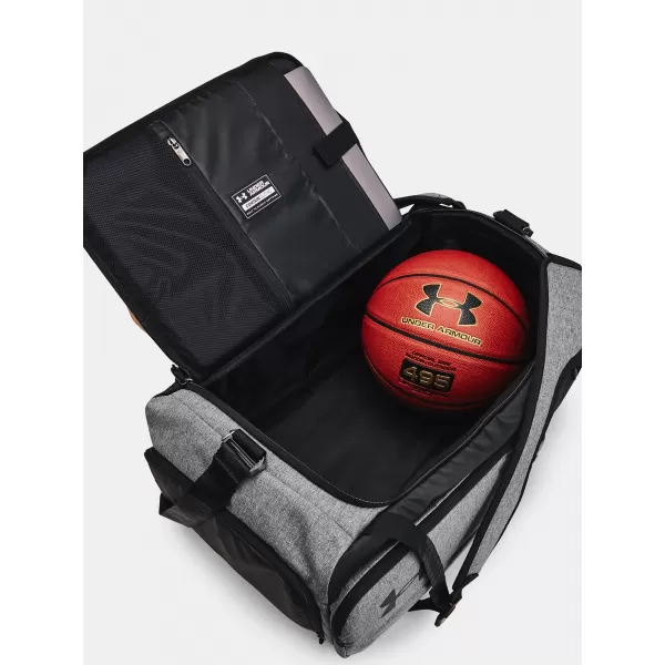  Taška UNDER ARMOUR CONTAIN DUO MD BP DUFFLE 1381919-025 SIVÁ 