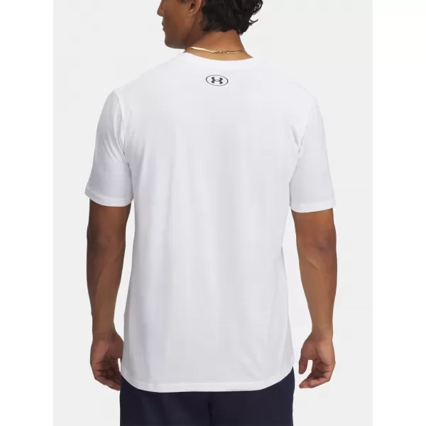 Pánske tričko UNDER ARMOUR M STACKED LOGO SS 6000211-100 BIELA 
