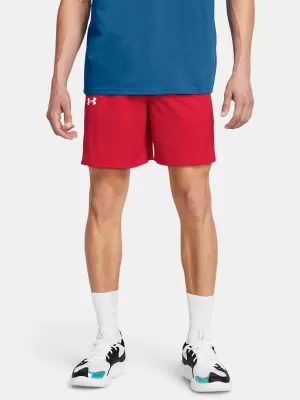 Pánske šortky UNDER ARMOUR BASELINE SHORT 1383389-600 ČERVENÁ