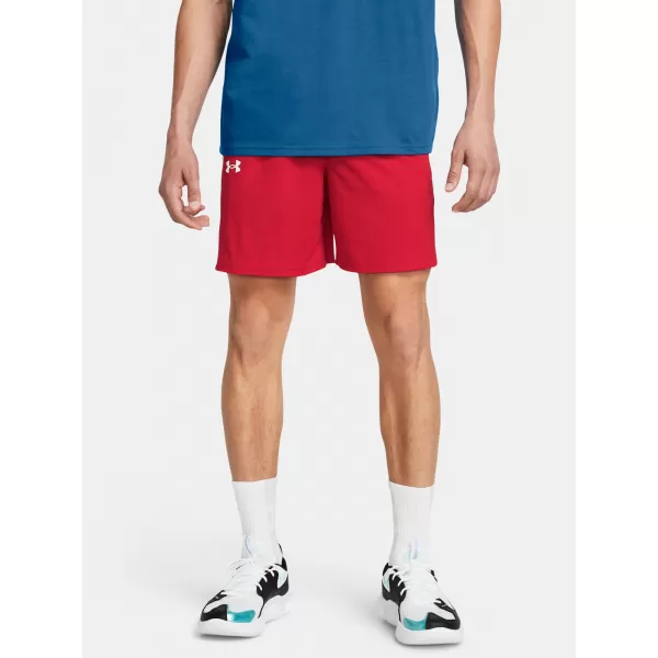  Pánske šortky UNDER ARMOUR BASELINE SHORT 1383389-600 ČERVENÁ 