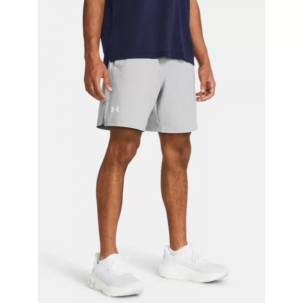  Pánske šortky UNDER ARMOUR LAUNCH 7 UNLINED SHORTS 1382622-011 SIVÁ 