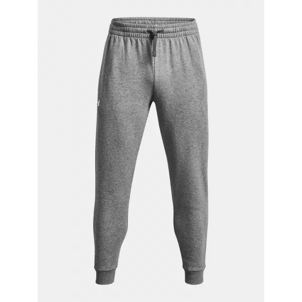 Pánske tepláky UNDER ARMOUR RIVAL FLEECE JOGGERS 1379774-025 SIVÁ 