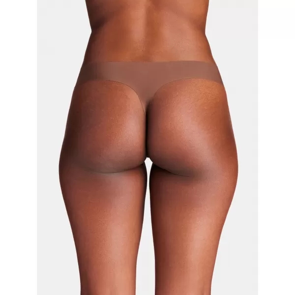  Dámske tangá UNDER ARMOUR PURE STRETCH NS THONG 1383893-625 HNEDÁ 
