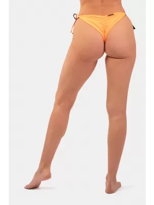 Oranžové neónové bikiny plavky - spodný diel na zaväzovanie 453 ORANGE Nebbia