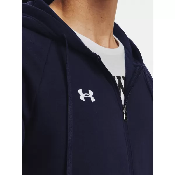  Pánska mikina UNDER ARMOUR RIVAL FLEECE FZ HOODIE 1379767-410 MODRÁ 