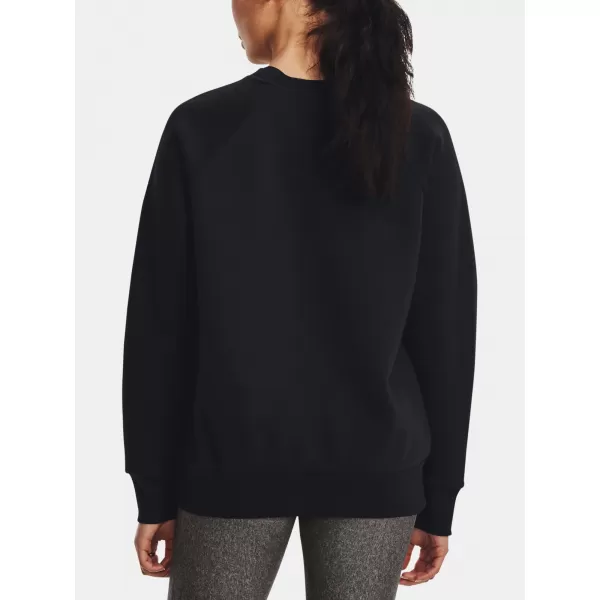  Dámska mikina UNDER ARMOUR RIVAL FLEECE CREW 1379508-001 ČIERNA 