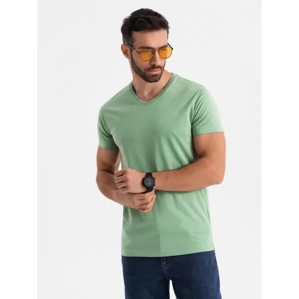  Tričko OMBRE OM-TSBS-0237 ZELENÝ 