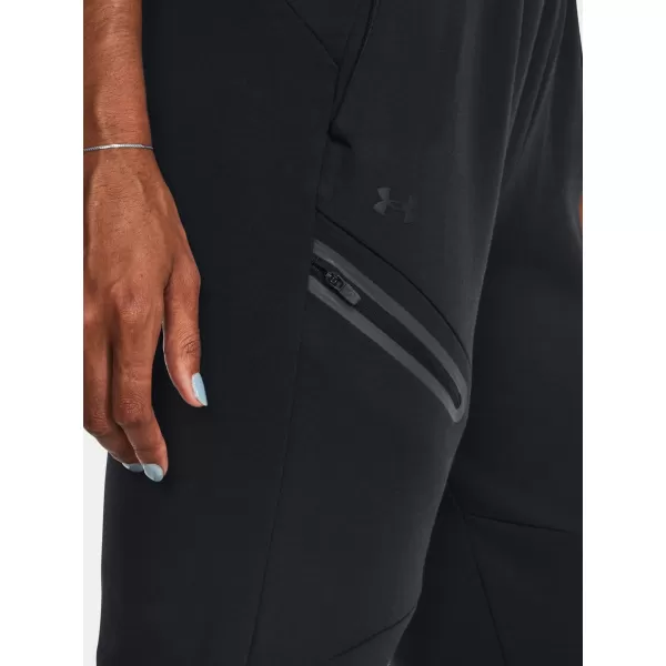  Dámske tepláky UNDER ARMOUR UNSTOPPABLE FLC JOGGER 1379846-001 ČIERNA 