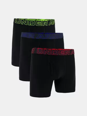 Pánske boxerky UNDER ARMOUR M PERF COTTON 6IN (3KS) 1383889-004 ČIERNA