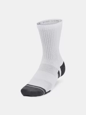 Ponožky UNDER ARMOUR PERFORMANCE COTTON 3P MID 1379530-100 BIELA
