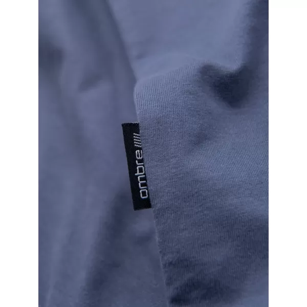  Pánske tričko OMBRE OM-TSBS-0236 MODRÝ DENIM 