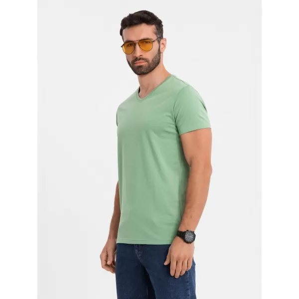  Tričko OMBRE OM-TSBS-0237 ZELENÝ 