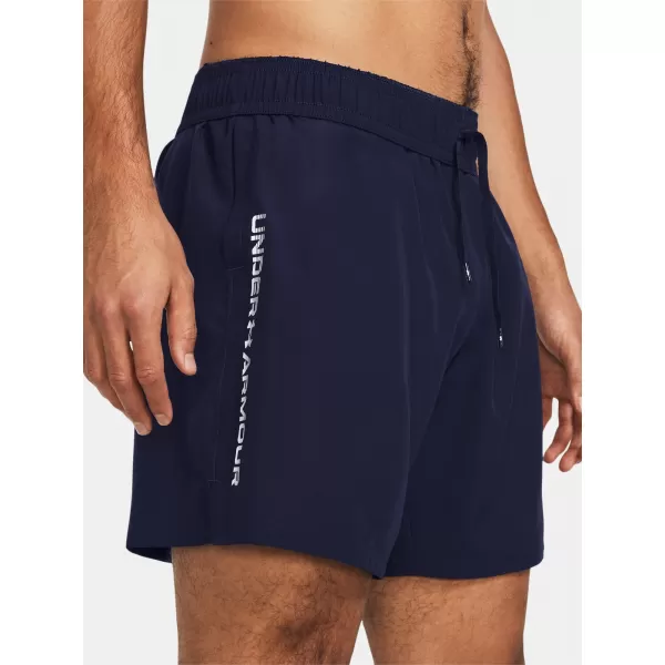  Pánske šortky UNDER ARMOUR WOVEN WDMK SHORTS 1383356-410 MODRÁ 