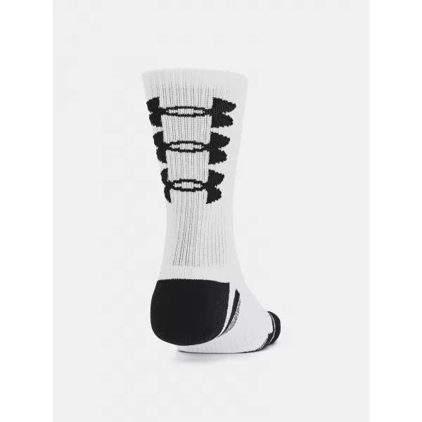  Ponožky UNDER ARMOUR PERF TECH NOV CREW (3 PÁRY) 1379515-101 BIELA 