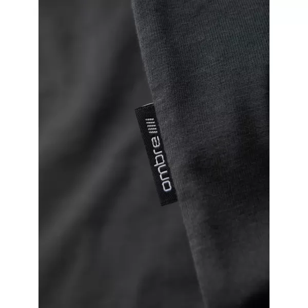  Pánske tričko OMBRE OM-TSBS-0236 GRAFIT 