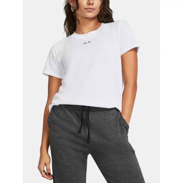  Dámske tričko UNDER ARMOUR CAMPUS CORE SS 1383648-100 BIELA 