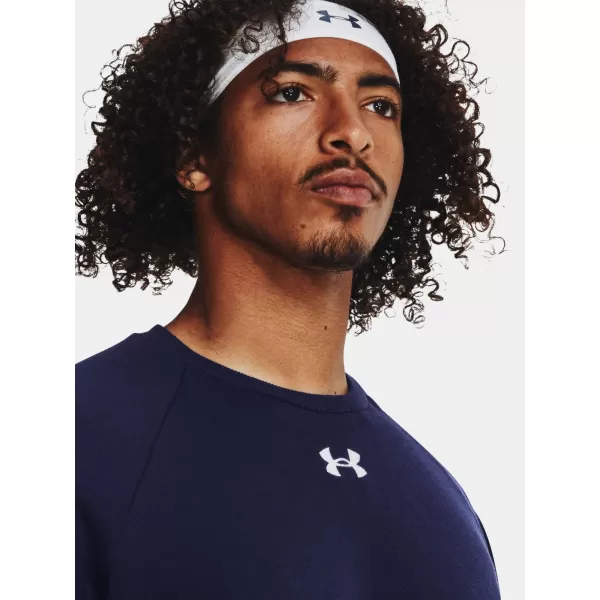  Pánska mikina UNDER ARMOUR RIVAL FLEECE CREW 1379755-410 MODRÁ 
