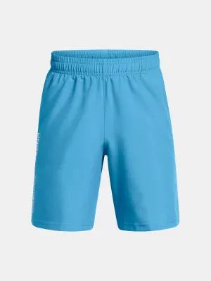 Chlapčenské šortky UNDER ARMOUR TECH WOVEN WORDMARK SHORT 1383341-452 MODRÁ