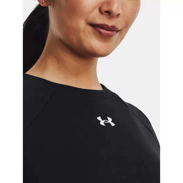  Dámska mikina UNDER ARMOUR RIVAL FLEECE CREW 1379508-001 ČIERNA 