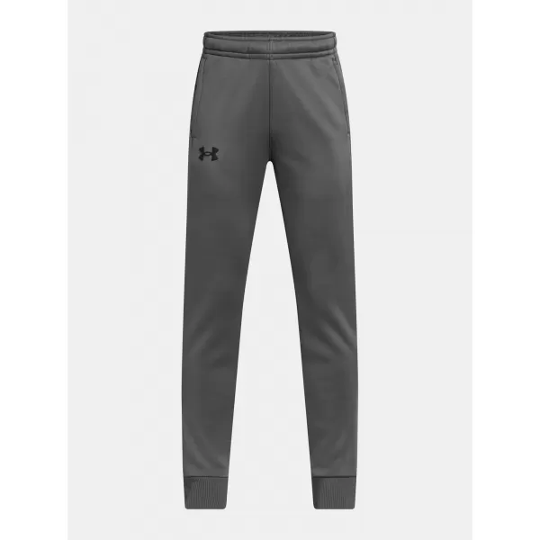  Chlapčenské tepláky UNDER ARMOUR ARMOUR FLEECE JOGGERS 1373543-025 SIVÁ 