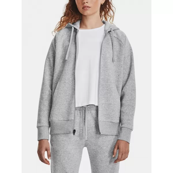  Dámska mikina UNDER ARMOUR RIVAL FLEECE FZ HOODIE 1379497-012 SIVÁ 