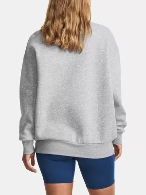 Dámska mikina UNDER ARMOUR ESSENTIAL FLC OS CREW 1379475-012 SIVÁ