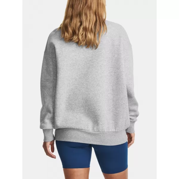  Dámska mikina UNDER ARMOUR ESSENTIAL FLC OS CREW 1379475-012 SIVÁ 