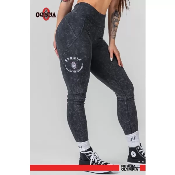  Oprané legíny s vysokým pásom GYM WARRIOR 776 BLACK Nebbia 