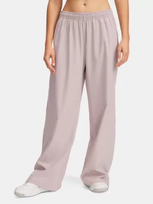 Dámske športové nohavice UNDER ARMOUR RIVAL WIDE LEG PANT 1386453-009 SIVÁ