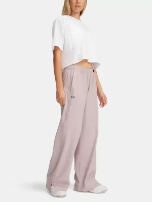 Dámske športové nohavice UNDER ARMOUR RIVAL WIDE LEG PANT 1386453-009 SIVÁ
