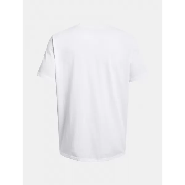  Pánske tričko UNDER ARMOUR HW ARMOUR LABEL SS 1382831-100 BIELA 