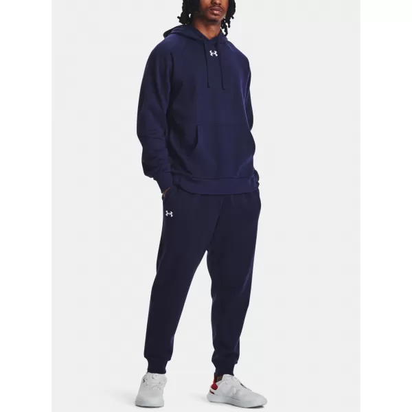  Pánske tepláky UNDER ARMOUR RIVAL FLEECE JOGGERS 1379774-410 MODRÁ 