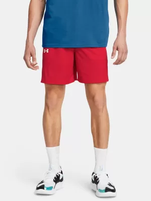 Pánske šortky UNDER ARMOUR BASELINE SHORT 1383389-600 ČERVENÁ