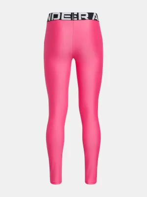 Dievčenské legíny UNDER ARMOUR HG LEGGING 1390069-672 RUŽOVÁ
