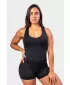 Športový overal krátky 5 palcov GYM RAT 287 BLACK Nebbia