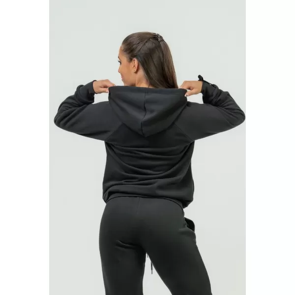  Dámska športová mikina s kapucňou INTENSE Signature 845 BLACK Nebbia 