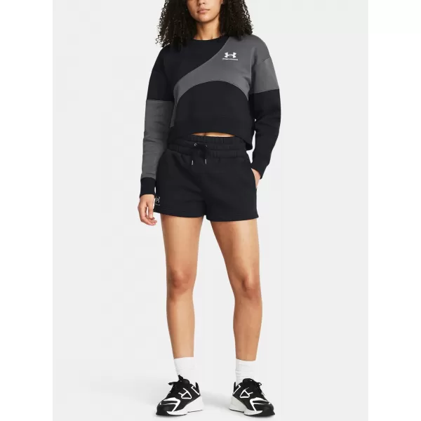  Dámske šortky UNDER ARMOUR ICON FLEECE BOXER SHORTS 1382725-001 ČIERNA 