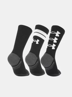 Ponožky UNDER ARMOUR PERF TECH NOV CREW (3 PÁRY) 1379515-002 ČIERNA