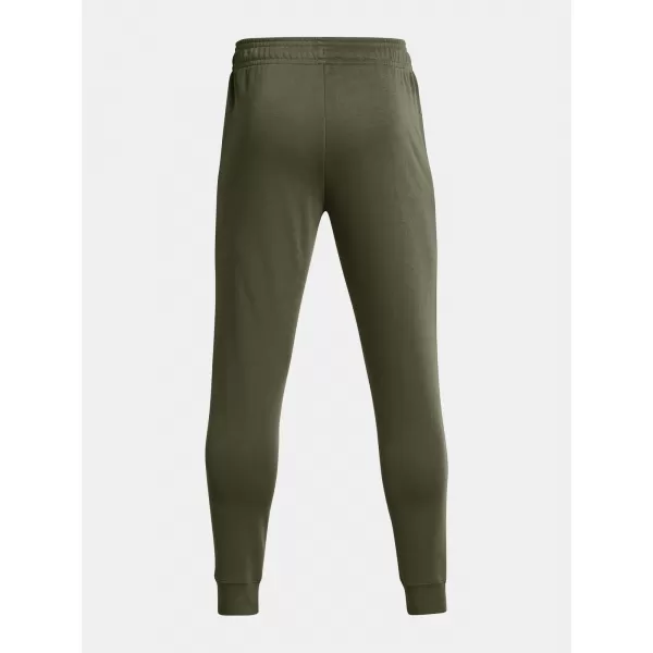  Pánske tepláky UNDER ARMOUR RIVAL TERRY JOGGER 1380843-390 ZELENÁ 
