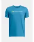 Chlapčenské tričko UNDER ARMOUR B LOGO WORDMARK SS 1389963-452 MODRÁ